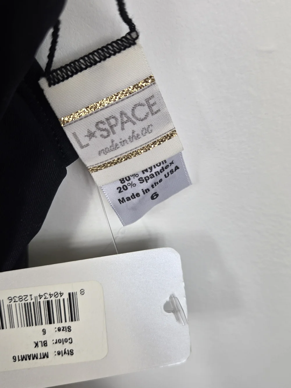 L*Space Black Cutout Madie One Piece Swimsuit NWT Strappy Resort 6 Quiet Luxury - Picture 9 of 9